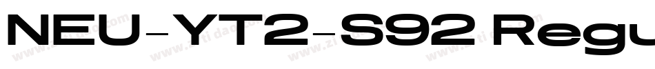NEU-YT2-S92 Regular字体转换